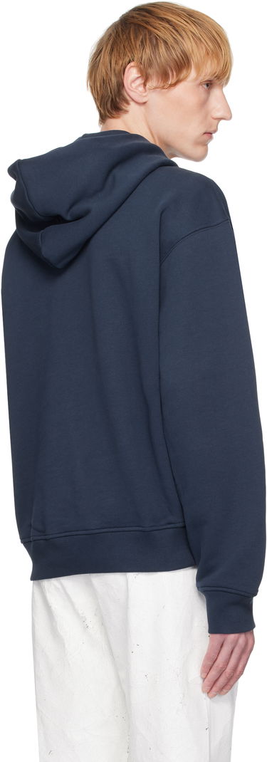 Mikina Helmut Lang Helmut Lang Embossed Logo Hoodie Navy | P01HM507, 2