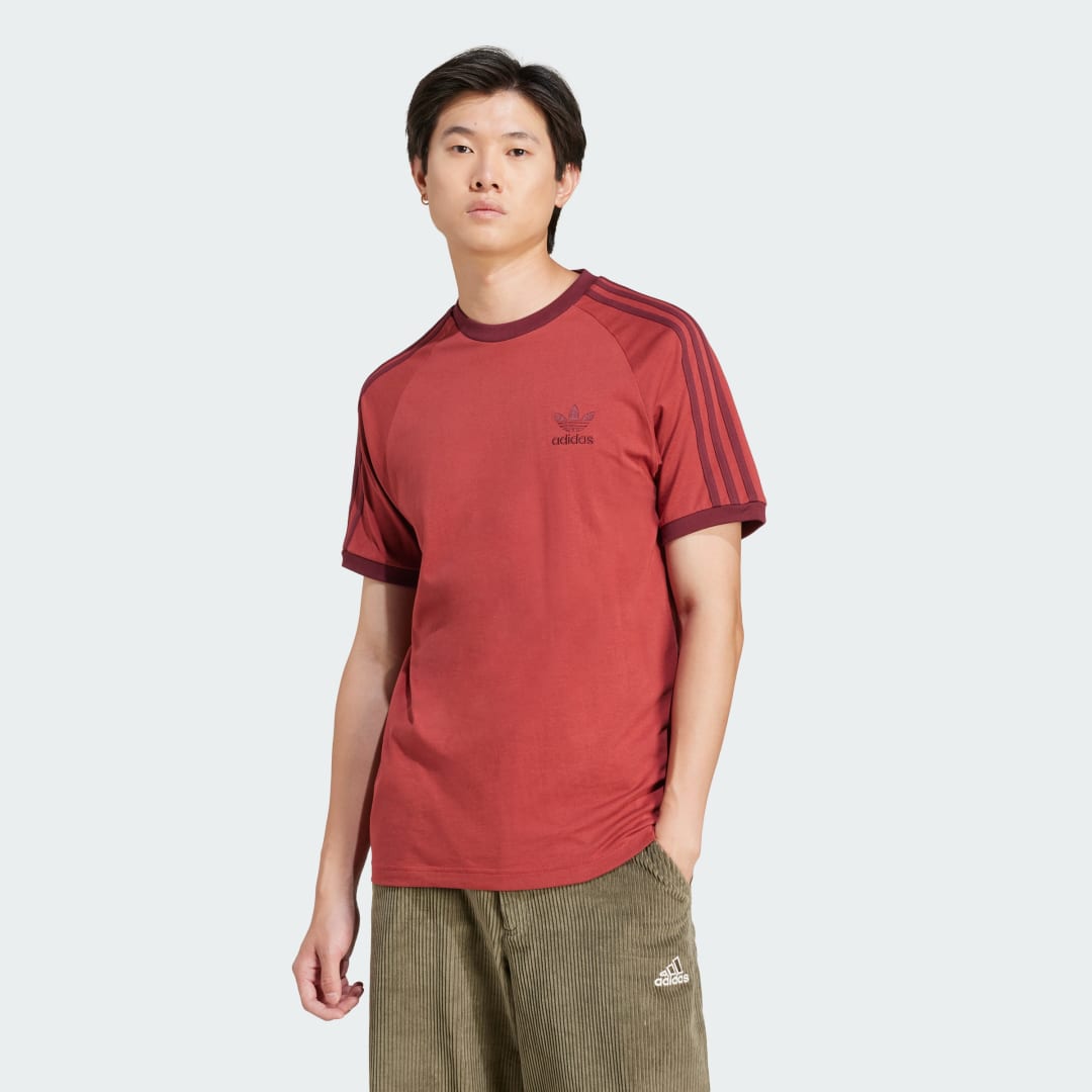 Tričko adidas Performance Adicolor Classics 3-Stripes T-Shirt Červená | JN7019, 0