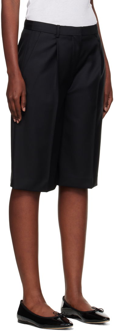 Šortky Loulou de Saison Loulou de Saison Adler Virgin Wool Bermuda Shorts Hnedá | ADLER, 4