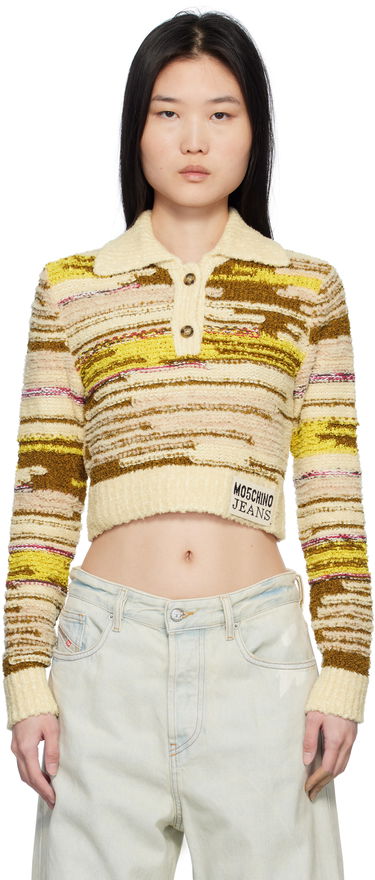Sveter Moschino Moschino Jeans Cropped Pullover Polo Rôznofarebný | 251K10922, 0