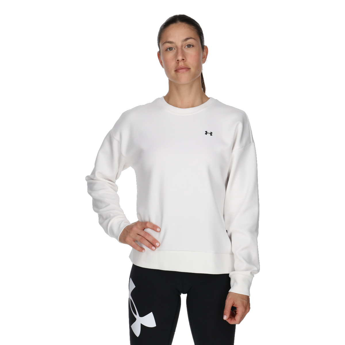 Mikina Under Armour Unstoppable Fleece Crewneck Sweatshirt Biela | 1379835-100, 0