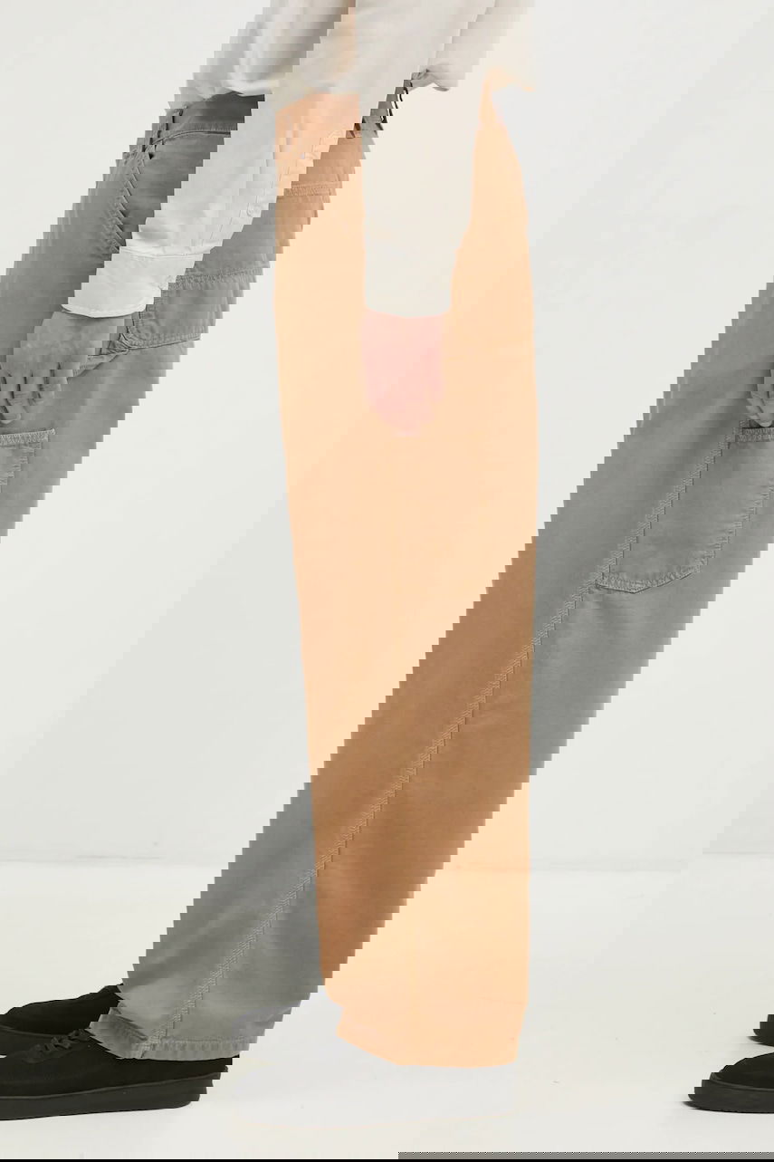 Nohavice Carhartt WIP Cotton OG Single Knee Loose Fit Pant Béžová | I033754.2FS4J, 1