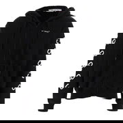 Chain Logo Printing Loose Fit Zip-Up Hoodie