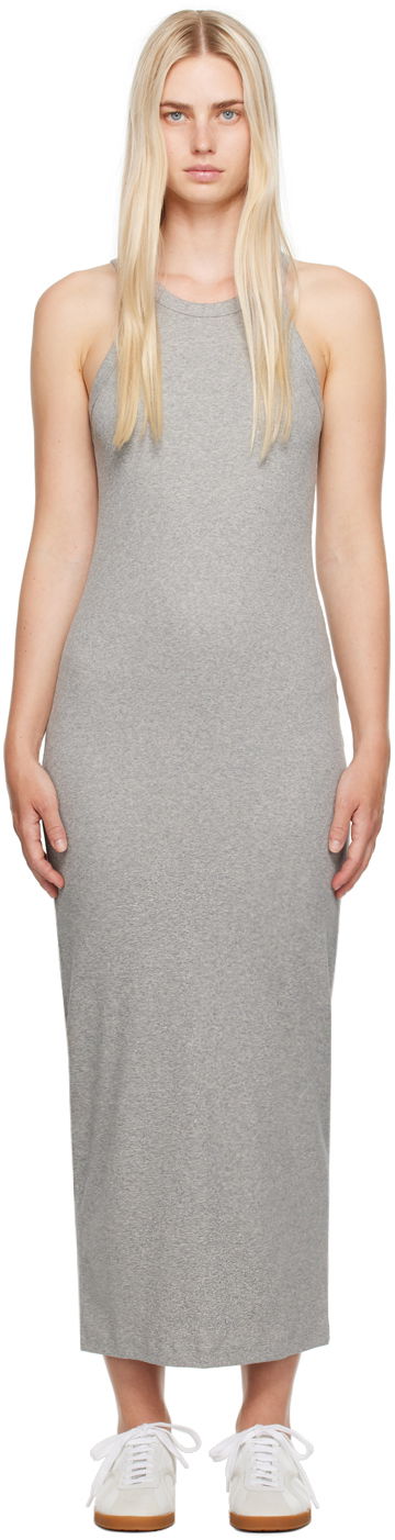 Šaty TOTEME Women's Curved Maxi Dress Šedá | 243-WRD3766-FB0246, 0