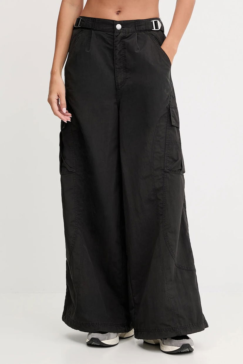 Cargo nohavice Puma High-Waisted Wide-Leg Cargo Pants Čierna | 632507