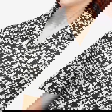 Košeľa Marni Marni Floral Cropped Shirt, Size Large Čierna | CAMA0615S0, 5