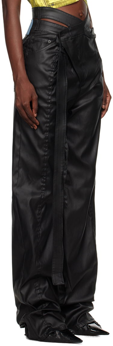 Nohavice Ottolinger Ottolinger Wrap Faux-Leather Pants Čierna | 1700210, 1