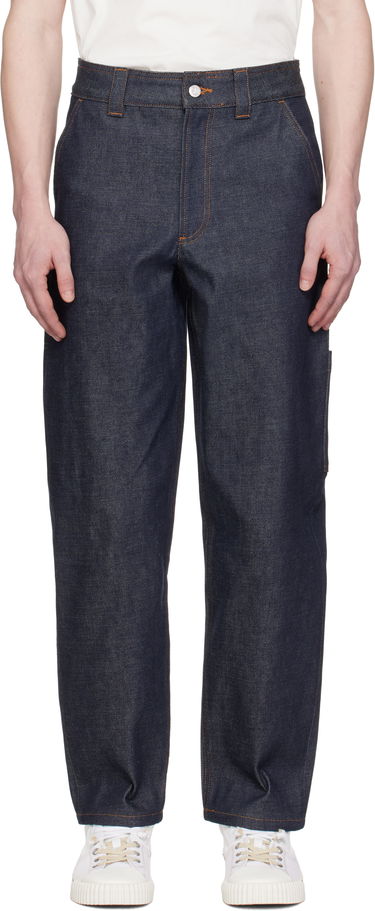 Džínsy A.P.C. Fergus Raw Denim Carpenter Jeans Navy | COHES-M08500, 0