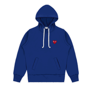Mikina Comme des Garçons PLAY Hoodie with Red Heart Modrá | AZ T173 051 2, 0