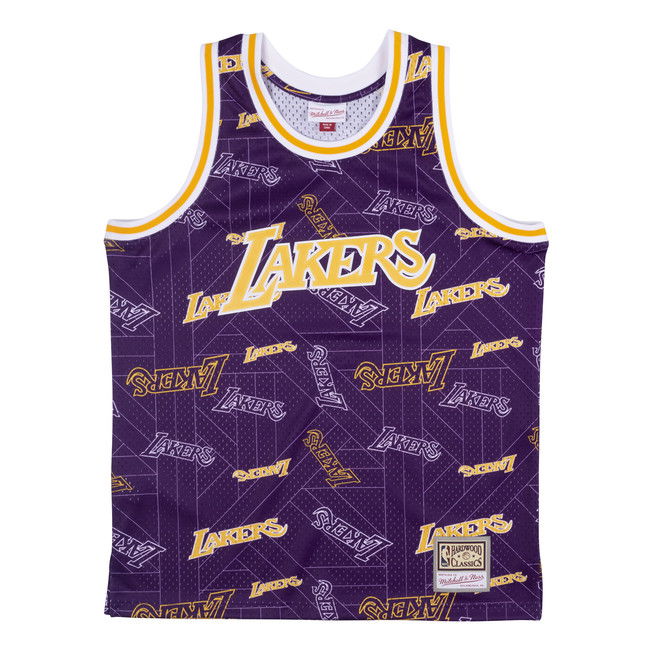 Dres Mitchell & Ness LA Lakers Swingman Jersey Fialová | MSPOBW19081-LALPTPR, 0