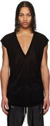 Rick Owens Hollywood Jersey Deep V T-Shirt