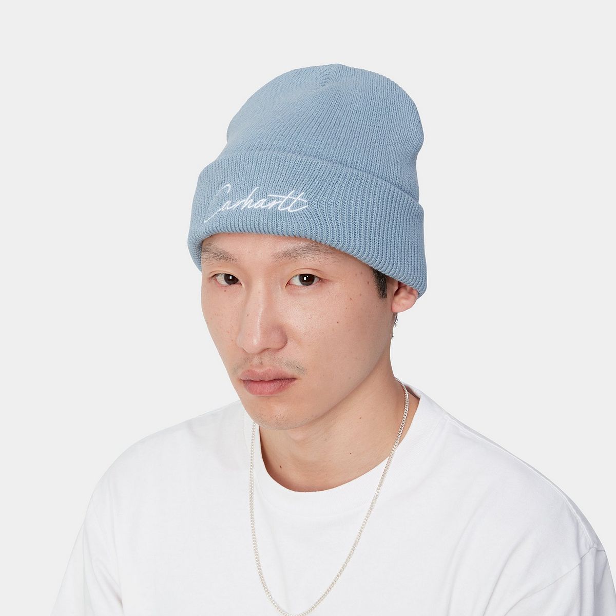 Kulicha Carhartt WIP Knit Beanie With Logo Modrá | I033600_3, 0