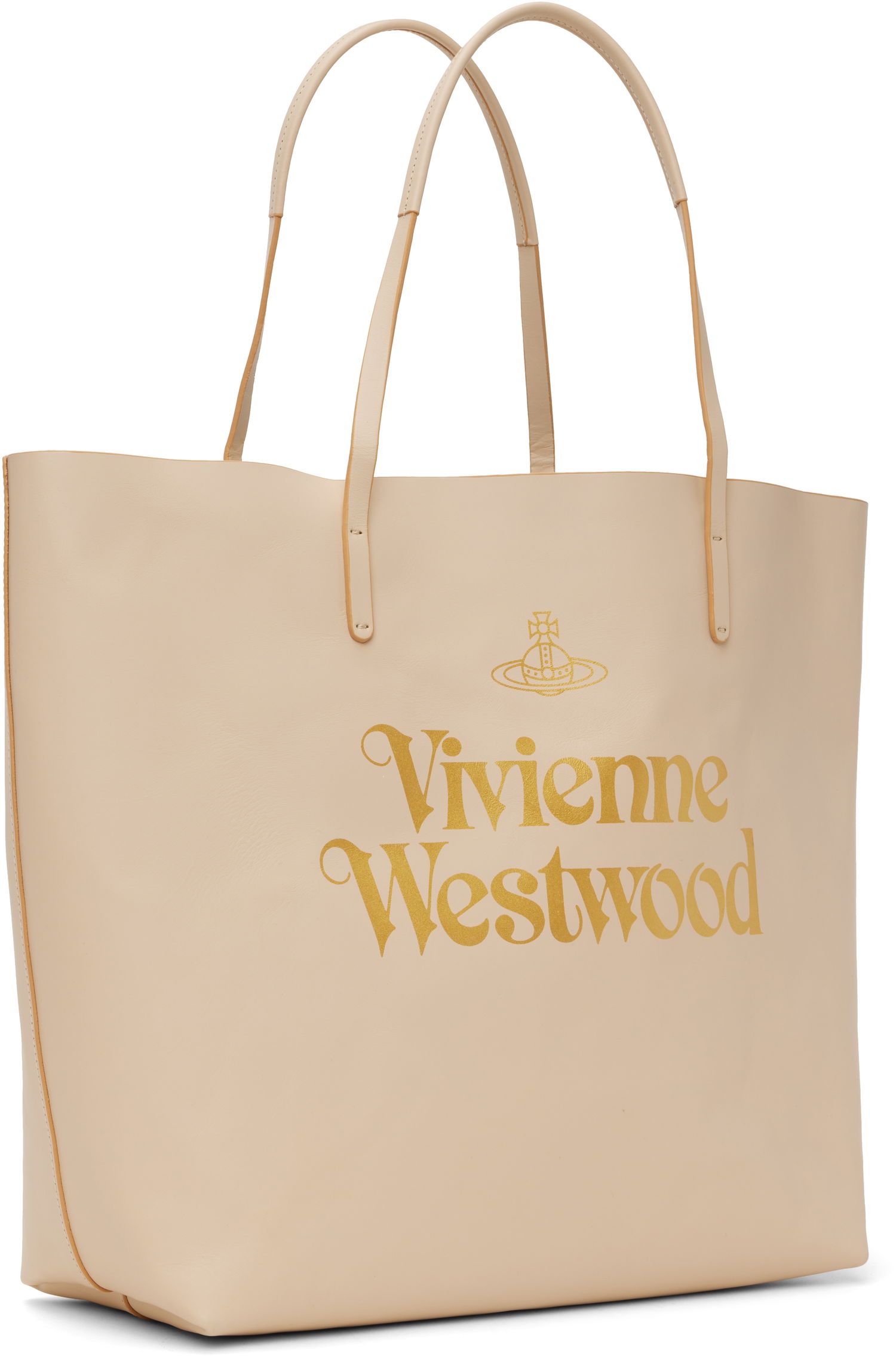 Tote bag Vivienne Westwood Vivienne Westwood Studio Shopper Tote Béžová | 4205007OU-L0078-, 1