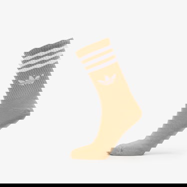 Ponožky adidas Performance 3-Stripes Crew Socks - 3 Pairs Hnedá | JZ4945, 1