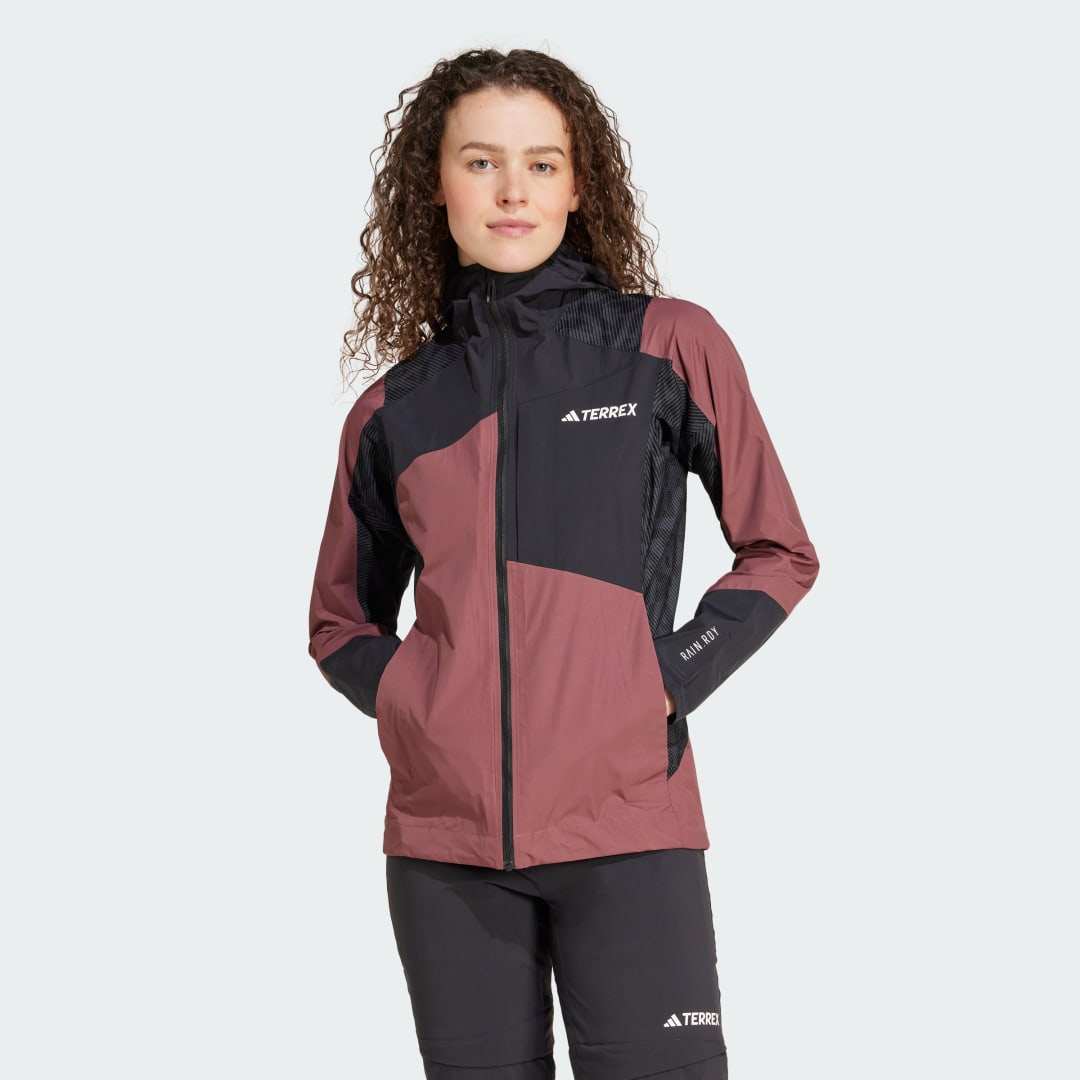 Bunda adidas Performance Xperior Hybrid RAIN.RDY Jacket Fialová | IX1576, 0