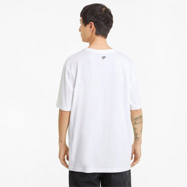 Tričko Puma Downtown Graphic Tee L Biela | 530899-02, 4