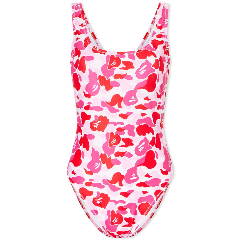 Plavky BAPE A Bathing Ape ABC Camo Swimsuit Ružová | 001GDJ302004L-PNK