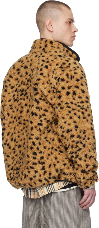 Bunda WACKO MARIA WACKO MARIA Leopard Boa Fleece Reversible Jacket Hnedá | 24FW-WMO-OD03, 2