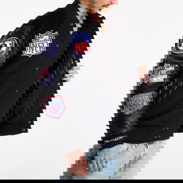 Bomber bunda Mitchell & Ness Mitchell & Ness NFL Blackout Collection New York Giants Varsity Jacket Čierna | JK9935-NYGBLCK, 3