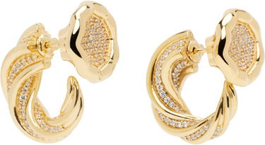 Náušnice Bottega Veneta Designer Knot Crystal Earrings Metalická | 804644 VBOB6, 1