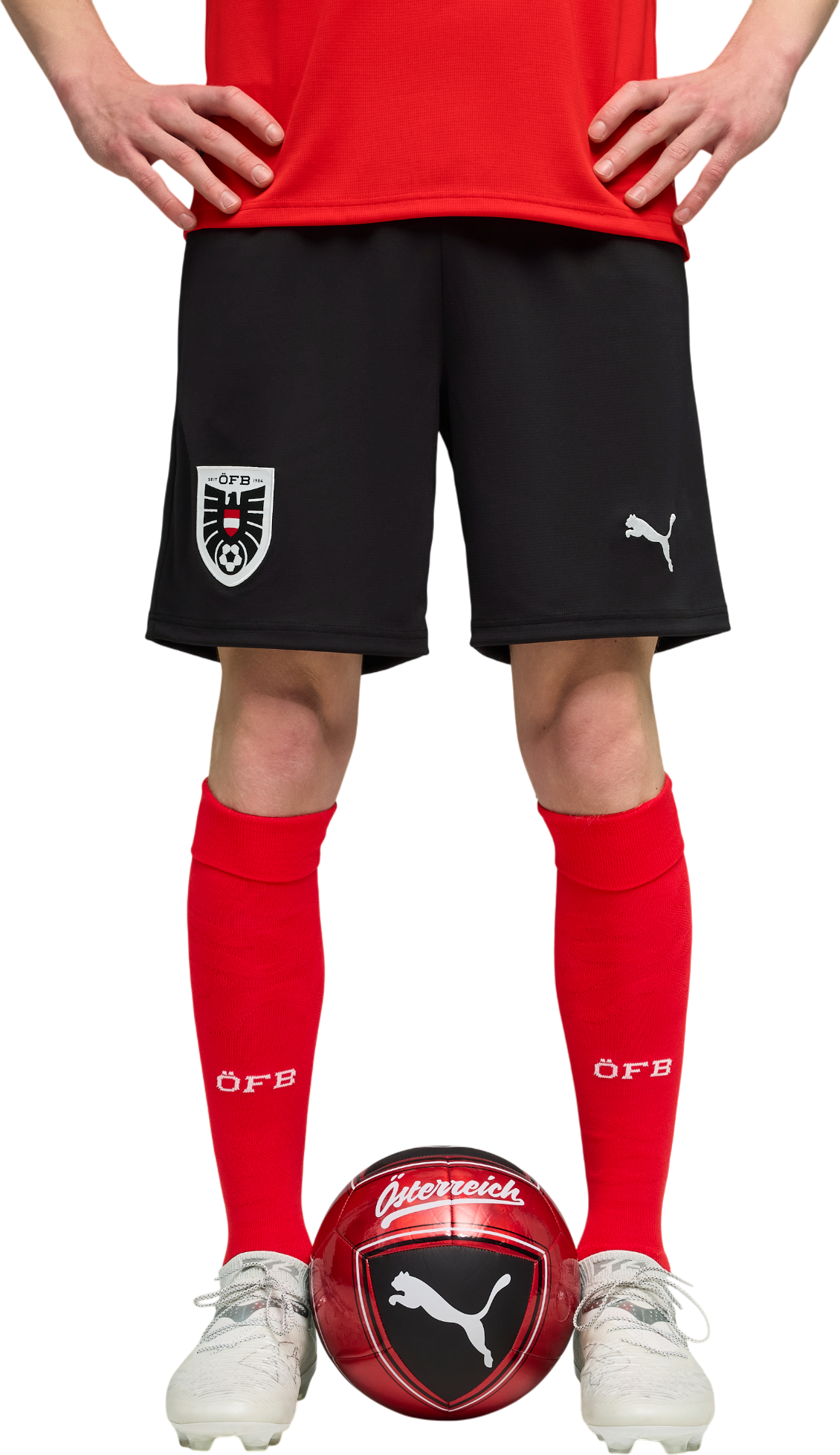 Šortky Puma Austria Replica Home 2026 Shorts Čierna | 783212-03, 1