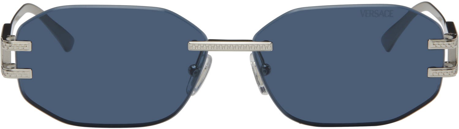 Slnečné okuliare Versace Versace Damier Plaque Sunglasses Modrá | 0VE2274 10008058 8056262249895, 0