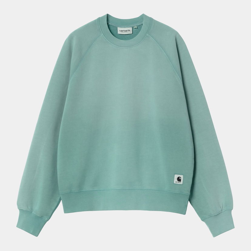 Mikina Carhartt WIP Carhartt WIP Hudson Sweatshirt Tyrkysová | I035136_12