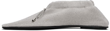 Tenisky a topánky TOTEME TOTEME 'The Knitted' Ballerina Flats Šedá | 242-WAS2358-YA0040, 2