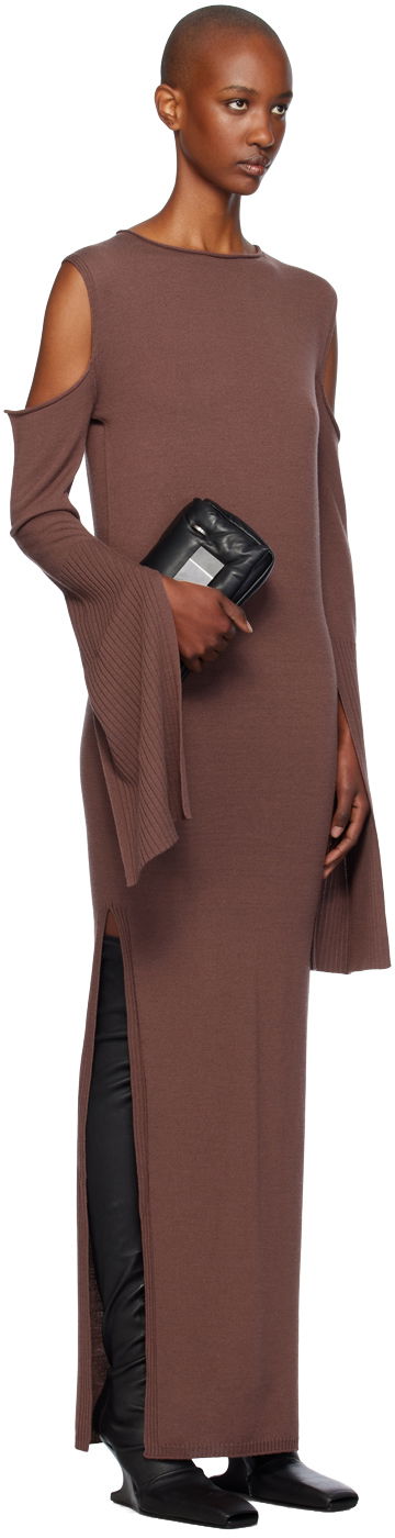 Šaty Rick Owens Rick Owens Porterville Cape Sleeve Maxi Dress Čierna | RP02D3610 M, 4