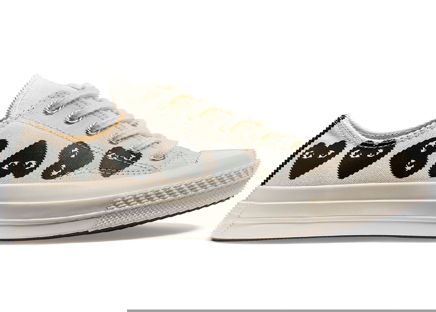 Tenisky a topánky Converse Comme des Garcons x Chuck Taylor All Star 70 Ox PLAY "Multi-Heart Milk" Béžová | A08150C/AZ-K126-001-2, 0