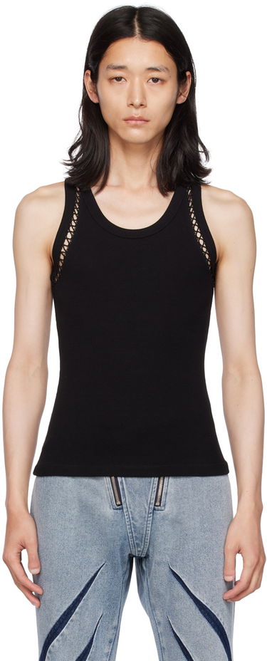 Tielko Dion Lee Picot Lace Tank Top Čierna | C3148P23, 0