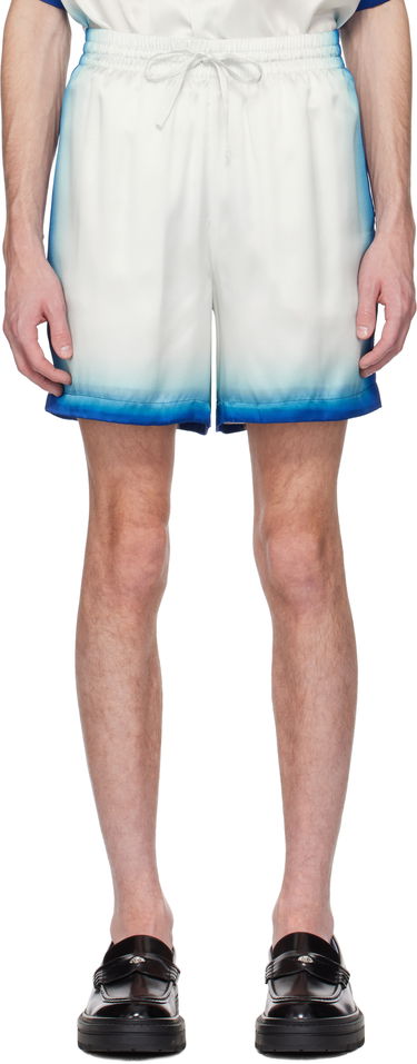 Šortky Casablanca Casablanca 'Casa Way' Skate Silk Shorts Modrá | MS25-TR-012-03, 0