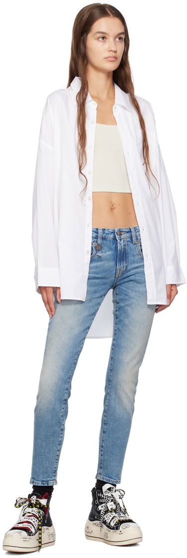 Košeľa R13 R13 Drop Neck Shirt Biela | R13W7469-001, 3
