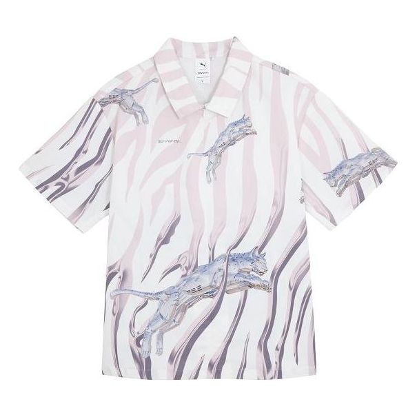 Košeľa Puma Sorayama Woven Shirt Fialová | 622606-02