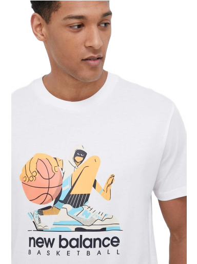 Tričko New Balance Cotton T-shirt Biela | MT31589WT