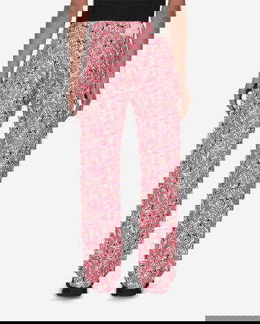 Nohavice PACCBET Workwear Floral Pants Ružová | PACC10P007 1, 2