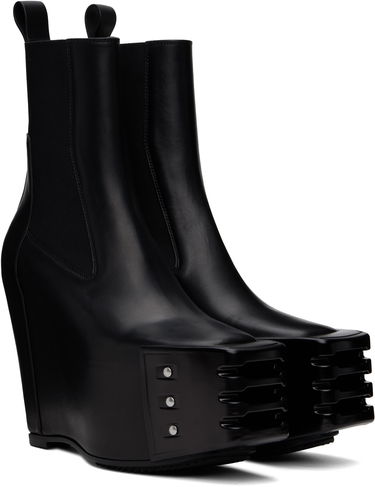 Oblečenie Rick Owens Rick Owens Porterville Grilled Wedge Beatle Chelsea Boots Čierna | RR02D6848 LOOGR, 3