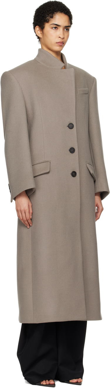 Kabáty The Attico Attico Long Coat Šedá | 250WCC00081 WWV058AA, 1