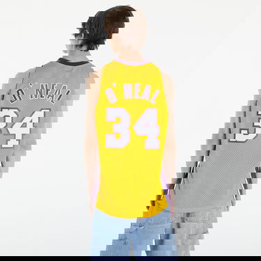 Dres Mitchell & Ness Los Angeles Lakers Shaquille O'neal Swingman Jersey Žltá | SMJYGS18179-LALLTGD99SON, 4