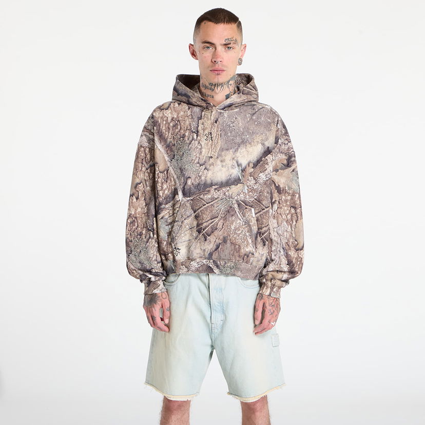 Mikina Represent Clo REPRESENT Real Tree Camo Hoodie Hnedá | MLM100308-55