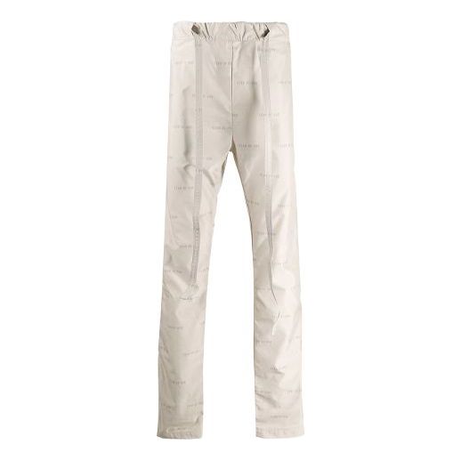 Nohavice Fear of God Fear of God Logo Print Track Trousers Béžová | FOG-SS20-114