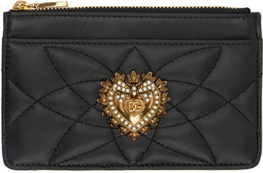 Peňaženka Dolce & Gabbana Black Medium Devotion Card Holder Čierna | BI1261AV967, 0