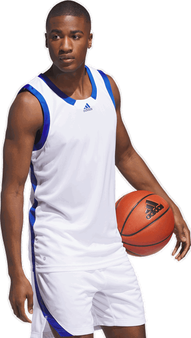 Dres adidas Performance Icon Squad Basketball Jersey Biela | HF6717, 4