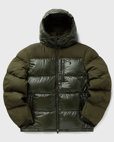 Prešívaná bunda Polo by Ralph Lauren Two-Tone Hooded Puffer Bomber Zelené | 710967786003, 2