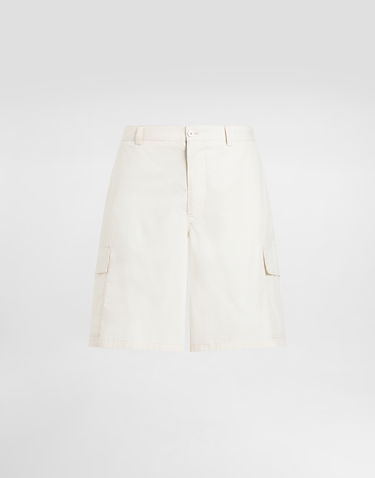 Šortky Dolce & Gabbana Dolce & Gabbana Cotton Cargo Shorts Biela | GZ2EATFUEFJW0802, 0