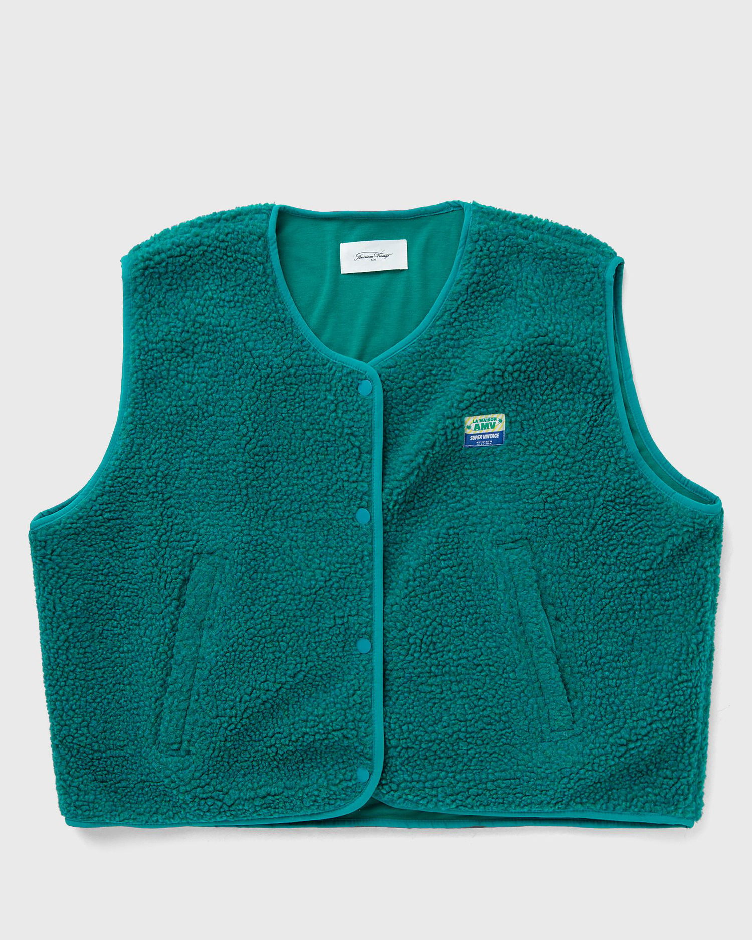 Vesta American Vintage Fleece Vest Zelené | HOK16BH25-MENTHOL, 0