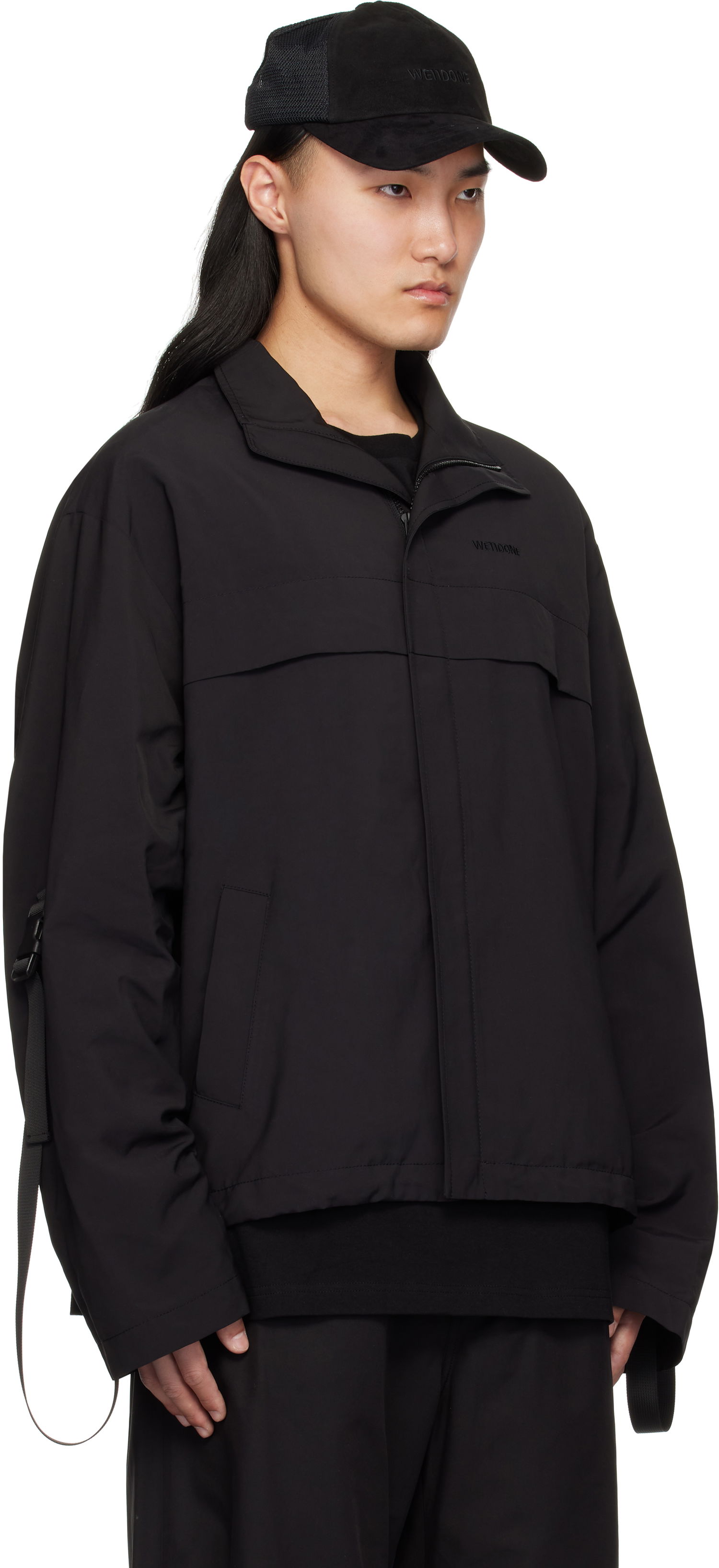 Vetrovka We11done We11done Strapped Windbreaker Jacket Čierna | WD-JP0-25-004-M-BK, 1