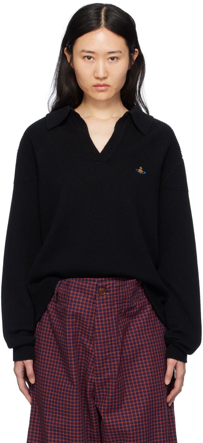 Polo tričko Vivienne Westwood Embroidered Polo Tee Čierna | 27010015-Y0018-, 0