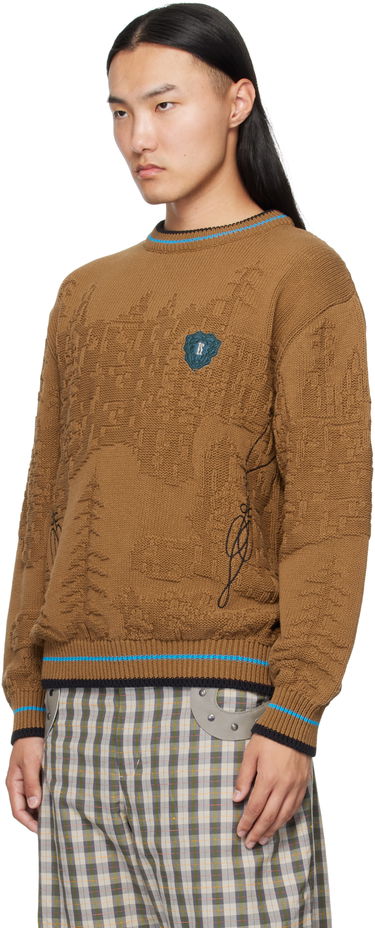 Sveter KIKO KOSTADINOV Fitz Textured Knit Crewneck Sweater Hnedá | KKAW25KN03-95, 3