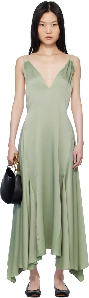 Šaty LANVIN Lanvin Silk Bowling Midi Dress Zelené | RW-DR0082-3421-P25, 0